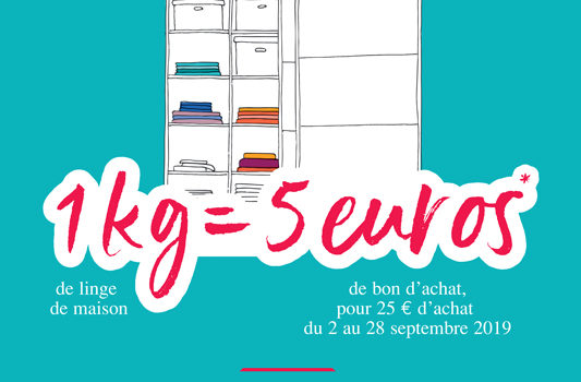 Nouvelle opération : Videz vos armoires! Opération reprise de linge de maison